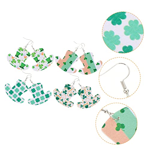 BESPORTBLE 4 Paare Patrick's Day Ohrringe Kleeblatt Ohrhänger Festival Schmuck Party Langlebig Hautfreundlich zu Tragen BESPORTBLE 4 Paare Patrick's Day Ohrringe Kleeblatt Ohrhänger Festival Schmuck Party Langlebig Hautfreundlich zu Tragen von BESPORTBLE
