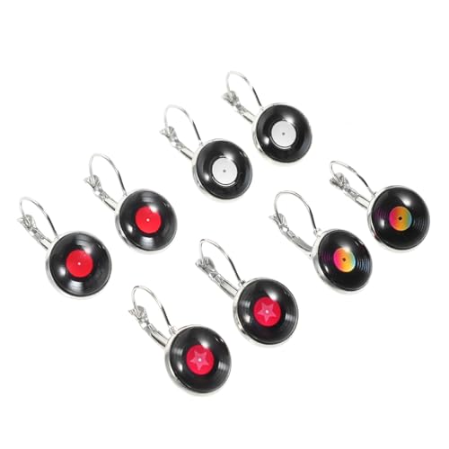 BESPORTBLE 4 Paare Schallplattenohrringe Damen Vinyl Ohrhänger Leichte Baumelnde Ohrringe im Retro design Modische Musik Schmuck für Frauen Stilvolle Komfortable Ohraccessoires BESPORTBLE 4 Paare Schallplattenohrringe Damen Vinyl Ohrhänger Leichte Baumelnde Ohrringe im Retro design Modische Musik Schmuck für Frauen Stilvolle Komfortable Ohraccessoires von BESPORTBLE