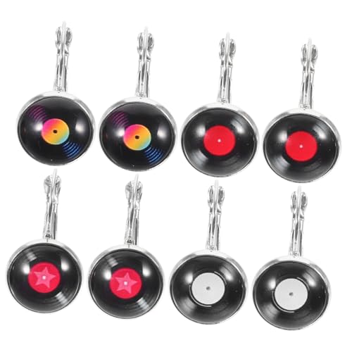 BESPORTBLE 4 Paare Schwarze Vinyl Schallplatten Ohrringe Dangle Ohrhänger Damen Modisch Langlebig Komfortabel Vielseitig Kombinierbar aus Zinklegierung BESPORTBLE 4 Paare Schwarze Vinyl Schallplatten Ohrringe Dangle Ohrhänger Damen Modisch Langlebig Komfortabel Vielseitig Kombinierbar aus Zinklegierung von BESPORTBLE