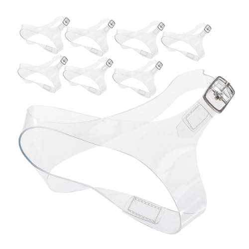 BESPORTBLE 4 Paare Transparente Tpu High Heel Schuhriemen mit Dekorativem Kranzmuster Abnehmbare Verstellbare Rutsch Bänder für Damen Sicherer Halt bei Formellen Anlässen und Alltag von BESPORTBLE