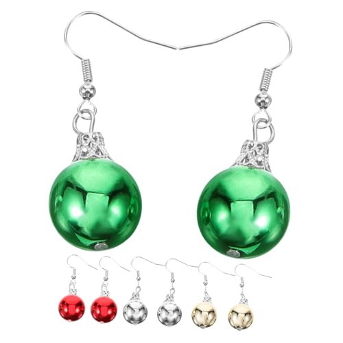 BESPORTBLE 4 Paare Weihnachtsglocken Ohrringe Mehrfarbig Baumelnde Ohrhänger Festlich Leicht für Schmuck Damen Zubehör BESPORTBLE 4 Paare Weihnachtsglocken Ohrringe Mehrfarbig Baumelnde Ohrhänger Festlich Leicht für Schmuck Damen Zubehör von BESPORTBLE