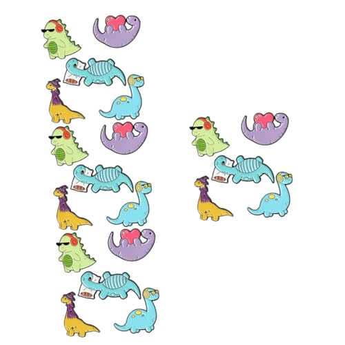 BESPORTBLE 4 Sätze Cartoon Dinosaur Brosche Lustige Anstecker Vielseitige Kleidungsdekoration Für Shirts Hüte Taschen Kreative Süße Designs Für Erwachsene 5 Stück * 4 von BESPORTBLE
