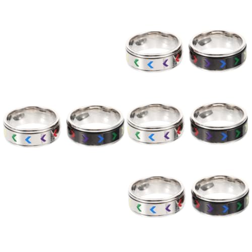 BESPORTBLE 4 Sätze Edelstahlring Dekorativer Fingerring Regenbogen Pride Dekorationen Bisexuelle Pride Ringe Für Frauen Lesbenring Pride Ring Der Ring Dekorative Ringe Ringschmuck 2 Stück * 4 BESPORTBLE 4 Sätze Edelstahlring Dekorativer Fingerring Regenbogen Pride Dekorationen Bisexuelle Pride Ringe Für Frauen Lesbenring Pride Ring Der Ring Dekorative Ringe Ringschmuck 2 Stück * 4 von BESPORTBLE