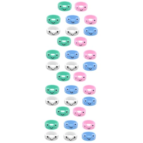 BESPORTBLE 4 Sätze Frosch Finger Ringe Für Frauen Teiliges Dekoratives Kunststoffring Farbenfroh Für Verschiedene Anlässe Hautfreundlich 8 Stücke * 4 von BESPORTBLE