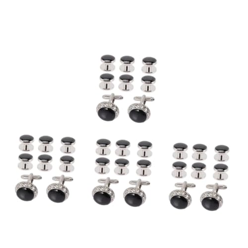 BESPORTBLE 4 Sätze Herren Manschettenknöpfe Mit Strasssteinen Elegantes Design Für Anzüge Für Hochzeiten Weihnachten Besondere Anlässe 8 Stücke * 4 BESPORTBLE 4 Sätze Herren Manschettenknöpfe Mit Strasssteinen Elegantes Design Für Anzüge Für Hochzeiten Weihnachten Besondere Anlässe 8 Stücke * 4 von BESPORTBLE