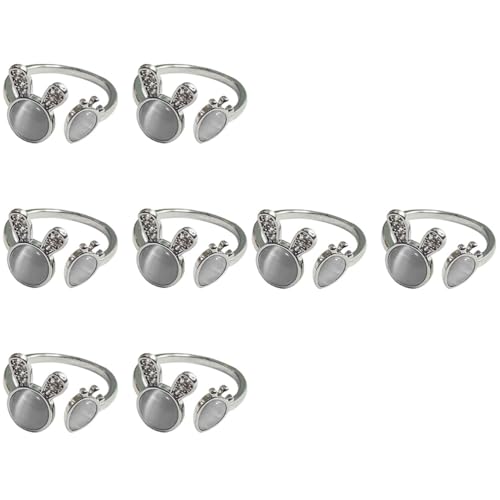 BESPORTBLE 4 Sätze Katzenauge Ring Finger Ring Minimalistisch Damen Schmuck Einstellbar Komfortabel Kreative Tier Schmuckstücke Für Täglichen Gebrauch Besondere Anlässe 2 Stück * 4 von BESPORTBLE
