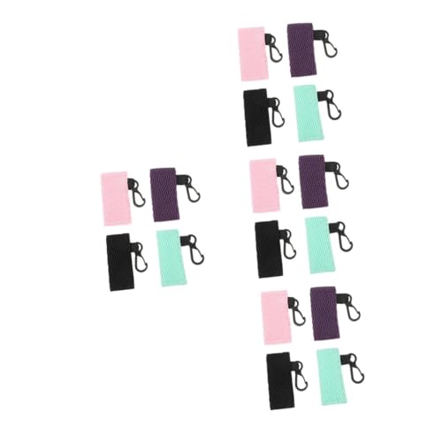 BESPORTBLE 4 Sätze Lippenbalsam Fall Halter Make-up-schlüsselanhänger Vinyl Kleine Lippenstift-schutzhülle Schutzhülle Für Lippenstift Lippenstiftschutz Schlüsselringe Polyester 4 Stück * 4 von BESPORTBLE