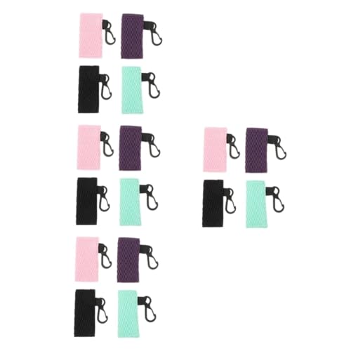 BESPORTBLE 4 Sätze Lippenbalsam Fall Lippenstifthalter Lippenstiftschutz Schlüsselanhänger Schutzhülle Für Lippenstift Make-up-schlüsselanhänger Vinyl Schlüsselringe Polyester 4 Stück * 4 von BESPORTBLE