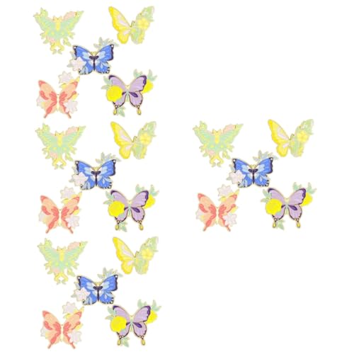 BESPORTBLE 4 Sätze Schmetterlingsbroschen Für Kreative Brosche Dekorative Anstecknadel Für Schals Kleidung Design Für Handarbeiten Accessoires 5 Stück * 4 von BESPORTBLE