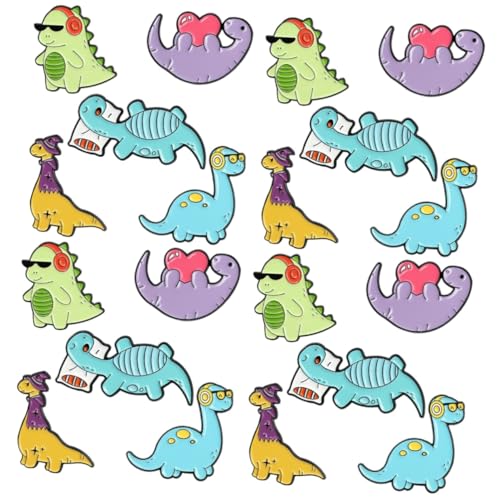 BESPORTBLE 4 Sätze Teiliges Dino Broschen Niedliche Cartoon Broschen Für Kleidung Taschen Rucksäcke Perfektes Für Halloween Weihnachten Geburtstage 5 Stück * 4 von BESPORTBLE