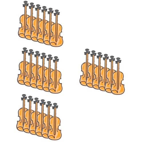 BESPORTBLE 4 Sätze Teiliges Violin Broschen Für Damen Herren Metall Anstecknadel Für Kleidung Kreative Instrumente Dekoration Für Besondere Anlässe 6 Stück * 4 von BESPORTBLE