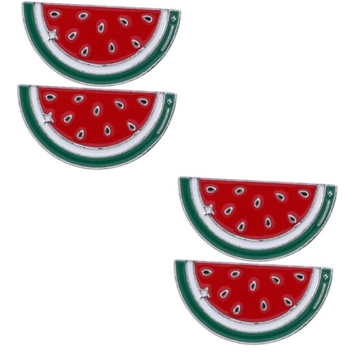 BESPORTBLE 4 Stck Wassermelonen Broschen aus Legierung Retro Sweater Clips Anstecknadeln für Damen Vielseitiger Schmuck zur Dekoration von Pullovern Schals und Jacken von BESPORTBLE