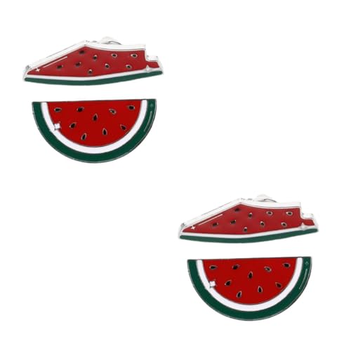 BESPORTBLE 4 Stck. Teiliges Niedliche Wassermelonen Broschen Leichte Reversnadeln aus Sicherem Material Anstecker für Cardigans und Kragen Geeignet für Partys und Alltag von BESPORTBLE