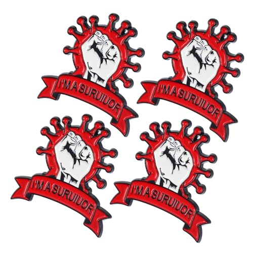 BESPORTBLE 4 Stück Anstecknadeln Dekorative Broschen für Kleidung Taschen Rucksäcke Hüte Hochwertige Leichte Langlebige Broschennadeln mit Einzigartigem Design von BESPORTBLE