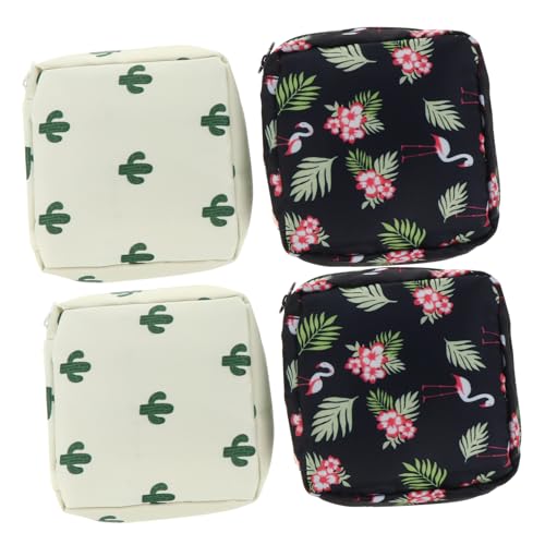 BESPORTBLE 4 Stück Aufbewahrungsbeutel Für Damenbinden Aufbewahrung Von Servietten Pads Sanitär Feminin Klein Geldbörse Für Münzbeutel Schlüsseltasche Oxford-Stoff von BESPORTBLE