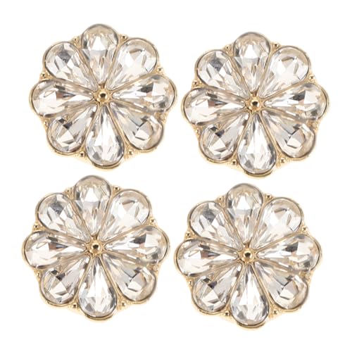 BESPORTBLE 4 Stück Blumen-manschettenknöpfe Knopfclips Krawattennadel Mit Strass Manschetten Mit Strassknöpfen Manschettenknopf Mit Strasssteinen Strassknöpfe Für Bekleidung Legierung Golden BESPORTBLE 4 Stück Blumen-manschettenknöpfe Knopfclips Krawattennadel Mit Strass Manschetten Mit Strassknöpfen Manschettenknopf Mit Strasssteinen Strassknöpfe Für Bekleidung Legierung Golden von BESPORTBLE