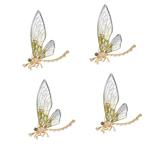 BESPORTBLE 4 Stück Brosche Zubehör Damen Geschlecht Kleid Libellenbrosche Broschen Schmuck für Frauen Tiere Brosche Libelle Brosche Broschen für Frauen Brosche Clips Zirkon BESPORTBLE 4 Stück Brosche Zubehör Damen Geschlecht Kleid Libellenbrosche Broschen Schmuck für Frauen Tiere Brosche Libelle Brosche Broschen für Frauen Brosche Clips Zirkon von BESPORTBLE