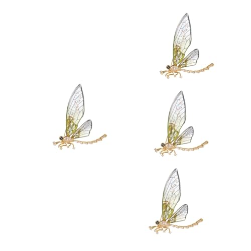 BESPORTBLE 4 Stück Brosche Zubehör Geschlecht Kleid Damen Broschennadel aus Emaille Libellenbrosche Broschen Schmuck für Frauen Brosche Clips Broschen für Frauen Acryl von BESPORTBLE