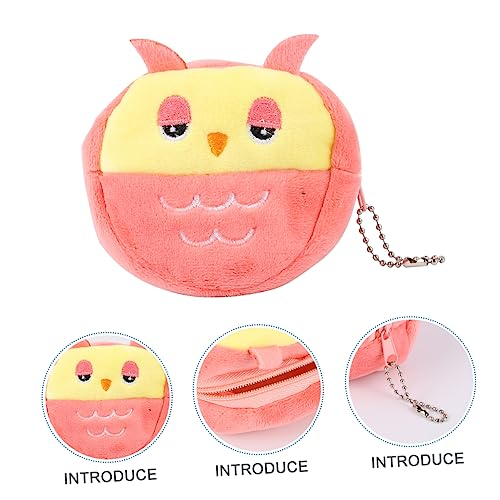 BESPORTBLE 4stücke Münzen Geldbeutel Plüsch Geldbörse Für Damen Eule Form Bargeld Karten Organizer Mit Hängendem Hals Design Für Schule Arbeit Ausgehen von BESPORTBLE