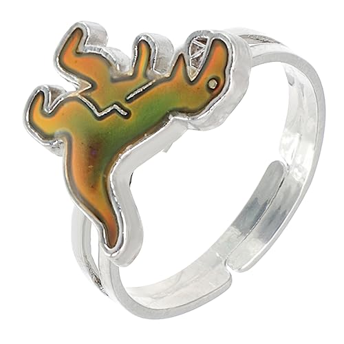 BESPORTBLE 4 Stück Einstellbare Stimmungsringe für Farbwechselnde Ringe Kreative Partygeschenke für Einzigartiger Schmuck für Geburtstagsfeiern von BESPORTBLE