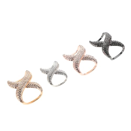 BESPORTBLE 4 Stück Funkelnde Strass Bowknoten Clips für Damen Multifunktionale Halterung für Schals Tücher und Gürtel Stilvolle Accessoires für Alltag BESPORTBLE 4 Stück Funkelnde Strass Bowknoten Clips für Damen Multifunktionale Halterung für Schals Tücher und Gürtel Stilvolle Accessoires für Alltag von BESPORTBLE