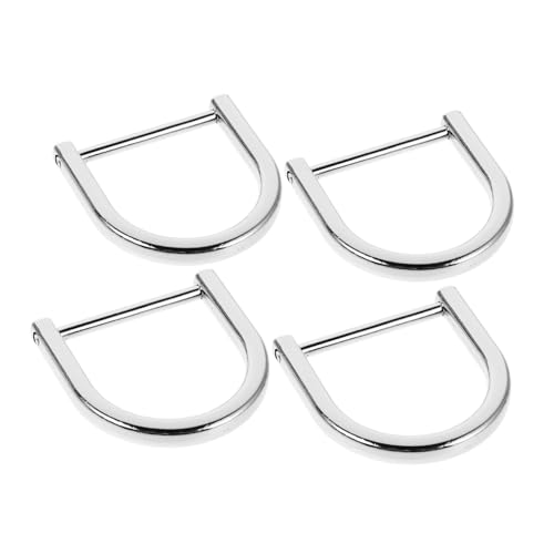 BESPORTBLE 4 Stück Gepäckzubehör Hufeisenschnalle D-förmige Ringklammern U-förmige Ringschnalle D-Ring-Clip Geldbörsenhalter Aus Messing Geldbörsen-kettenverlängerung Silver Legierung BESPORTBLE 4 Stück Gepäckzubehör Hufeisenschnalle D-förmige Ringklammern U-förmige Ringschnalle D-Ring-Clip Geldbörsenhalter Aus Messing Geldbörsen-kettenverlängerung Silver Legierung von BESPORTBLE