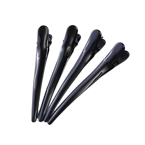 BESPORTBLE 4 Stück Große Schwarze Entenschnabel Haarklammern Haarstyling Clips für Damen Leicht Robust Salongeeignet von BESPORTBLE