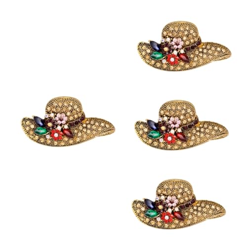 BESPORTBLE 4 Stück Hut Brosche Broschen Für Frauen Schmuck Für Frauen Stellnadel Damen Accessoires Anstecknadel Für Kleidung Frauen Kostümschmuck Brosche Für Bling Brosche Legierung BESPORTBLE 4 Stück Hut Brosche Broschen Für Frauen Schmuck Für Frauen Stellnadel Damen Accessoires Anstecknadel Für Kleidung Frauen Kostümschmuck Brosche Für Bling Brosche Legierung von BESPORTBLE