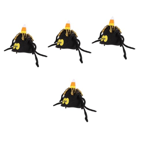 BESPORTBLE 4 Stück Kopfbedeckung Aus Stoff Für Elf Halloween Lustige Hüte Erwachsene Vorabend Mini Cosplay Spinne Drucken Kostümhut Festival Kopfbedeckung Karnevals-foto-requisite von BESPORTBLE