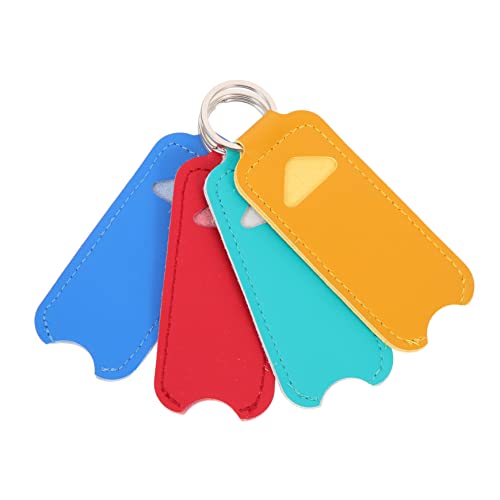 BESPORTBLE 4 Stück Lippenstift Fall Halter Schlüsselanhänger Make -up -Speicher Röhren Balsam Lagerung Lipstick Holder travel Cosmetic Bag Tasche Kosmetiktasche Make -up -Organisator Ärmel Pu von BESPORTBLE