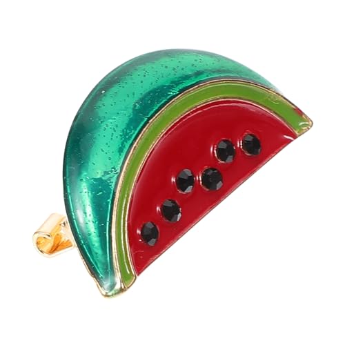 BESPORTBLE 4 Stück Modebrosche Wassermelone aus Legierung Kreative Anstecknadel für Damen Langlebiger Modeschmuck Mini Wassermelonen Design Passend zu Kleid Pullover Hut für Alltag und von BESPORTBLE