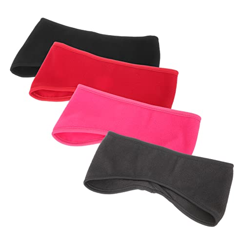 BESPORTBLE 4 Stück Outdoor Windschutz Stirnband Teiliges Atmungsaktives Ohrenschutz für Sport Freizeit Fleece Kopfbedeckung für Joggen Radfahren von BESPORTBLE