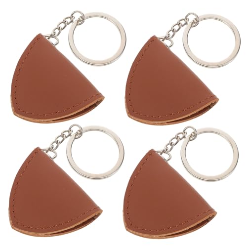 BESPORTBLE 4 Stück PU Leder Gitarren Plektrum Halter Schlüsselanhänger Organizer Tragbare Aufbewahrungstasche für Gitarrenspieler Ukulele Musiker von BESPORTBLE