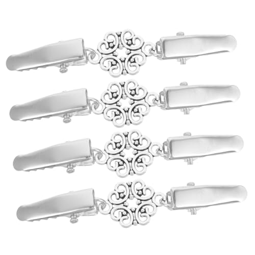 BESPORTBLE 4 Stück Pullover-, Schal- Und Cardigan-kettenclips: Retro-kragenkettenklemme Für Cardigans – Elegante Kleiderklammer Für Büro Und Freizeit von BESPORTBLE