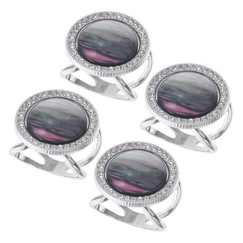 BESPORTBLE 4stücke Schalringe Und Clips Für Damen T-shirt-klammern Kleidungsaccessoires Aus Metall Schalhalter Für Alltags Und Festtagsoutfits Pullover-clips Schmuckclips Für Kleidung von BESPORTBLE