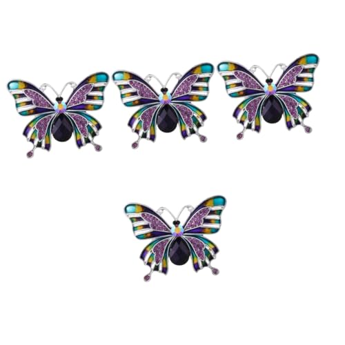 BESPORTBLE 4 Stück Schmetterlingsbrosche für Damen Anstecknadel für Hochzeiten Partys Besondere Anlässe Vielseitig Kombinierbar mit Kleidung Tüchern Taschen von BESPORTBLE