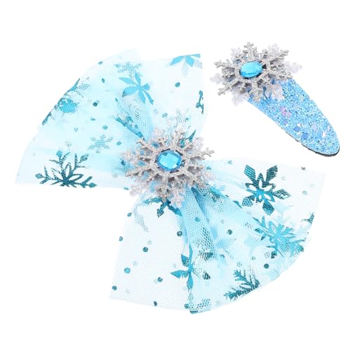 BESPORTBLE 4stücke Mädchen-haarspangen Schneeflocken-bänder Haarschmuck Zubehör Bunte Haarclips Für Party Hochzeit Geburtstag Cosplay Halloween von BESPORTBLE
