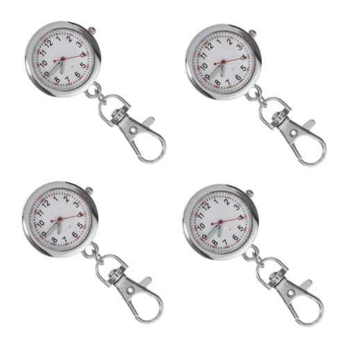 BESPORTBLE 4 Stück Schüler Hängeuhr Schlüsselanhänger Langlebige Prüfungsuhr für Studenten Modisches Vielseitig Tragbar an Taschen und Kleidung Accessoire von BESPORTBLE