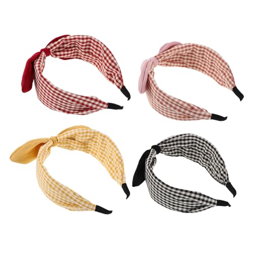 BESPORTBLE 4 Stück Teiliges Boho Haarband für Damen Gestreifte Vintage Stirnbänder mit Dekorativer Schleife Weiche Bequeme Haarschmuck Bänder für Alltag Partys und Festivals Komfortabler von BESPORTBLE