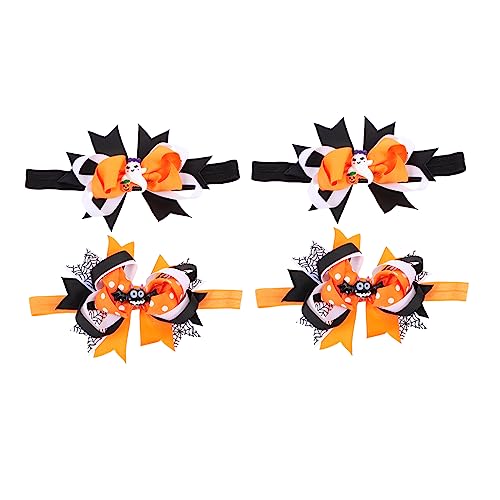 BESPORTBLE 4 Stück Teiliges Halloween Haarband mit Elastischer Schleife Dehnbare Haarbänder für Junge Mädchen und Kleinkinder Niedliche Kopfbedeckung für Halloween Partys Geburtstage und von BESPORTBLE