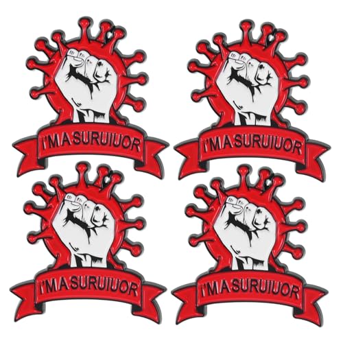 BESPORTBLE 4 Stück Teiliges Kreative Broschen Anstecknadeln für Kleidung Rucksäcke Taschen Stilvolle Designs mit Feiner Verarbeitung Vielseitig Einsetzbar für Anlässe von BESPORTBLE