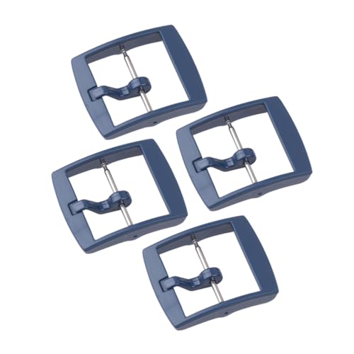BESPORTBLE 4 Stück Teiliges Kunststoff Uhrenarmband Schnalle Langlebiger Dunkelblauer Verschluss Kompatibel Elektronischen Armbändern Installieren Geeignet für Freunde und Familien von BESPORTBLE