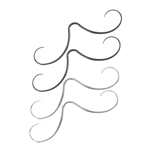 BESPORTBLE 4 Stück Teiliges Nasenring Septum Piercing aus Langlebigem Verstellbar Lustiges Schnurrbart Design Unisex Schmuck für Damen und Herren Vielseitig Kombinierbar für Alltag und von BESPORTBLE