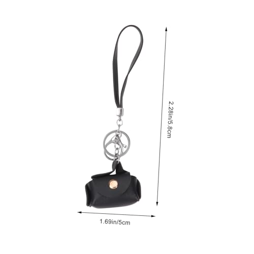 BESPORTBLE 4 Stück Teiliges PU Mini Portemonnaie Damen mit Handriemen Modische Kleine Münztasche mit Druckknopf Stilvolle Geldbörse für Alltag Schule Shopping Langlebiges Material in Rot von BESPORTBLE