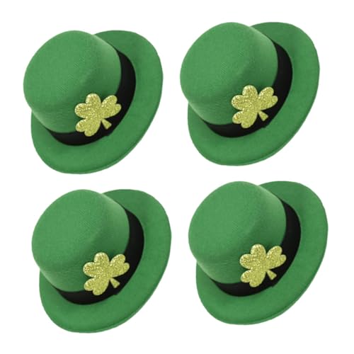 BESPORTBLE 4 Stück Teiliges Patrick's Day Haarclip mit Grünem Zylinderhut und Shamrock Dekoration Auffälliges Haarschmuck Accessoire für Familie Freunde und Festliche Feierlichkeiten von BESPORTBLE