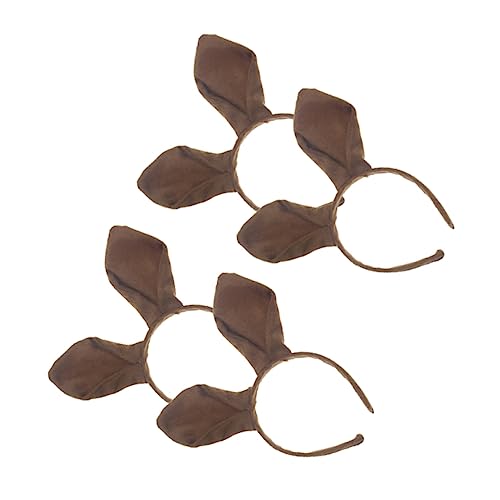 BESPORTBLE 4 Stück Teiliges Plüsch Ohr Stirnbänder für Erwachsene Weiche Tierkopf Bänder Cosplay Kostüm Party Zubehör für Halloween und Geburtstagsfeiern Braun BESPORTBLE 4 Stück Teiliges Plüsch Ohr Stirnbänder für Erwachsene Weiche Tierkopf Bänder Cosplay Kostüm Party Zubehör für Halloween und Geburtstagsfeiern Braun von BESPORTBLE