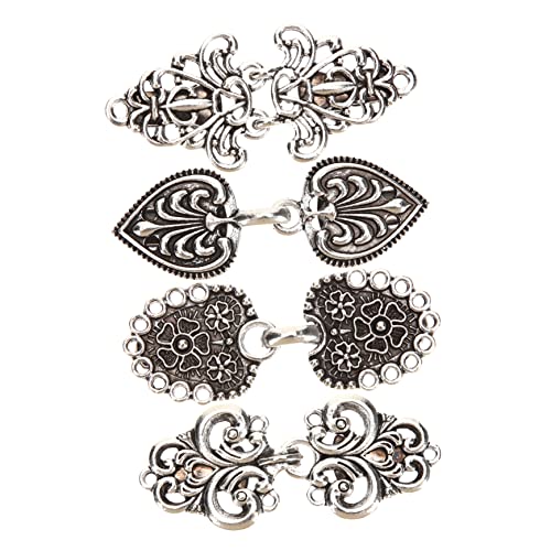 BESPORTBLE 4 Stück Teiliges Vintage Cardigan Kragen Clips Schalclips für Damen Retro Pullover Anstecknadeln zur Kleidung Dekoration Vielseitig Kombinierbar und Modisch von BESPORTBLE