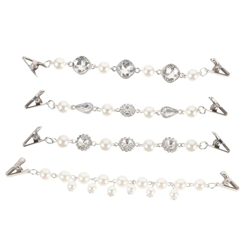 BESPORTBLE 4 Stück Teiliges Vintage Sweater Clips mit Eleganten Perlen Vielseitige Cardigan und Mantel Clips Broschen für Damenkleidung für Pullover Schals und Blusen Langlebig und Praktisch BESPORTBLE 4 Stück Teiliges Vintage Sweater Clips mit Eleganten Perlen Vielseitige Cardigan und Mantel Clips Broschen für Damenkleidung für Pullover Schals und Blusen Langlebig und Praktisch von BESPORTBLE