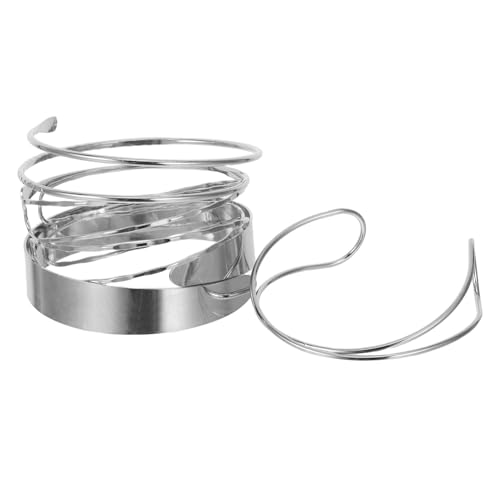 BESPORTBLE 4stücke Modearmband Mit Geometrischem Design Spiralarmband Für Damen Verstellbare Armmanschette Armschmuck Für Frauen Statement-armband Mit Offenem Ende Modische BESPORTBLE 4stücke Modearmband Mit Geometrischem Design Spiralarmband Für Damen Verstellbare Armmanschette Armschmuck Für Frauen Statement-armband Mit Offenem Ende Modische von BESPORTBLE