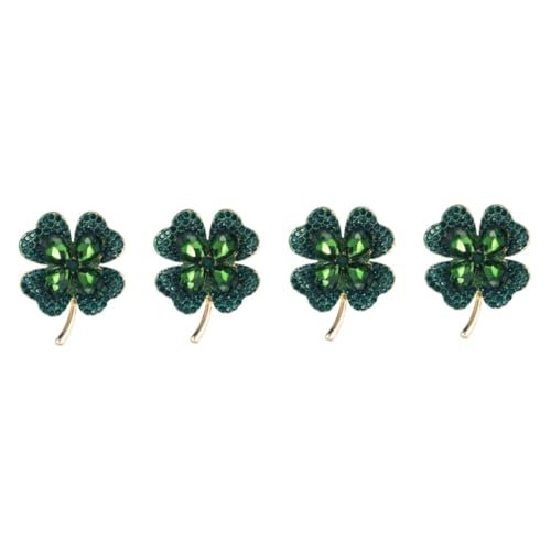 BESPORTBLE 4 Stück Vierblättriges Kleeblatt-corsage Smaragd Dekorativ Bunt Stifte Elegant Abschlussballschmuck Für Frauen Anstecknadel Für Kleidung Frauen Damen Accessoires Green Strasssteine BESPORTBLE 4 Stück Vierblättriges Kleeblatt-corsage Smaragd Dekorativ Bunt Stifte Elegant Abschlussballschmuck Für Frauen Anstecknadel Für Kleidung Frauen Damen Accessoires Green Strasssteine von BESPORTBLE